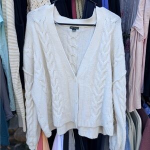 Wild Fable Cream Cable Knit Cardigan